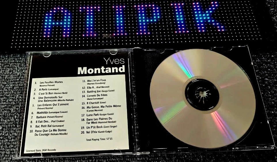 🎤 Yves Montand - Cd Raro 20 Títulos Cultos Importado dos Países Baixos 🎶 – photo 4